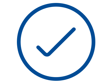 An icon of a checkmark.