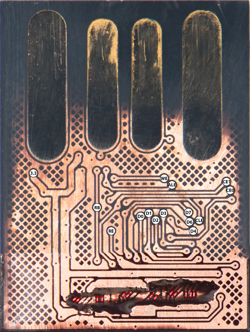 An image of a monolith pinout with layers on a USB flash drive.